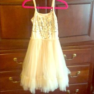 Girls tulle and beaded dress